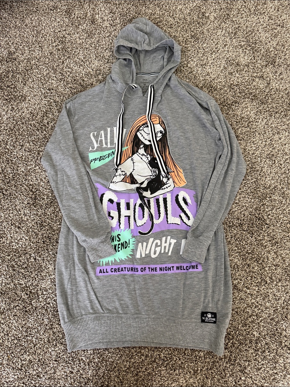 Nightmare Before Christmas Tunic Hoodie